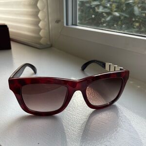 Valentino Burgundy Sunglasses